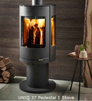Westfire Uniq 37 Wood Burning Ecodesign Pedestal Stove
