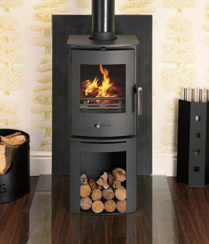 Newbourne 35FS Direct Air Eco Design Stove With 200mm Log Store