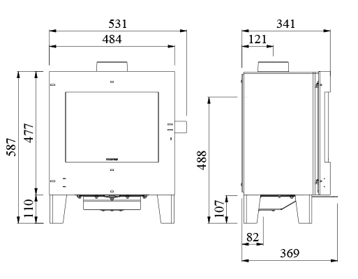 Morso 4412 Wood Burning / Multifuel Ecodesign Stove
