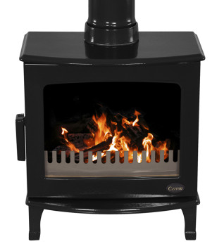 Carron 5Kw Ecodesign Ready Black Enamel Wood Burning Stove