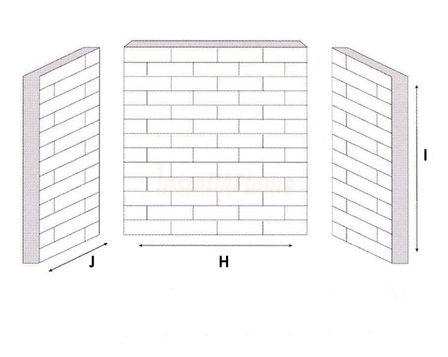 Staggered Oyster Slate Fireplace Chamber