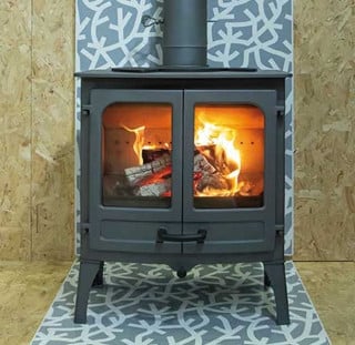 Charnwood Island Two BLU Stove - Gunmetal finish