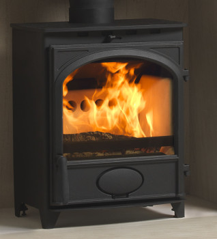 Fireline 5kW Wide Wood Burning / Multifuel Ecodesign Stove with Arched Door