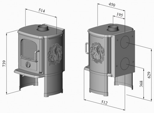 Morso 3142 Badger Wood Burning / Multifuel Ecodesign Convector Stove
