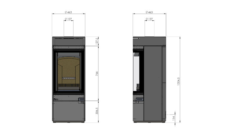 Hunter Halo Radial 5kW Wood Burning Ecodesign Stove