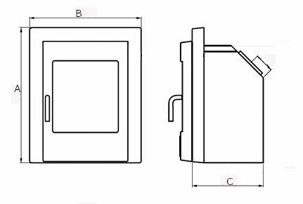 Stovax Studio 1 Defra Approved Wood Burning Ecodesign Inset Cassette Stove