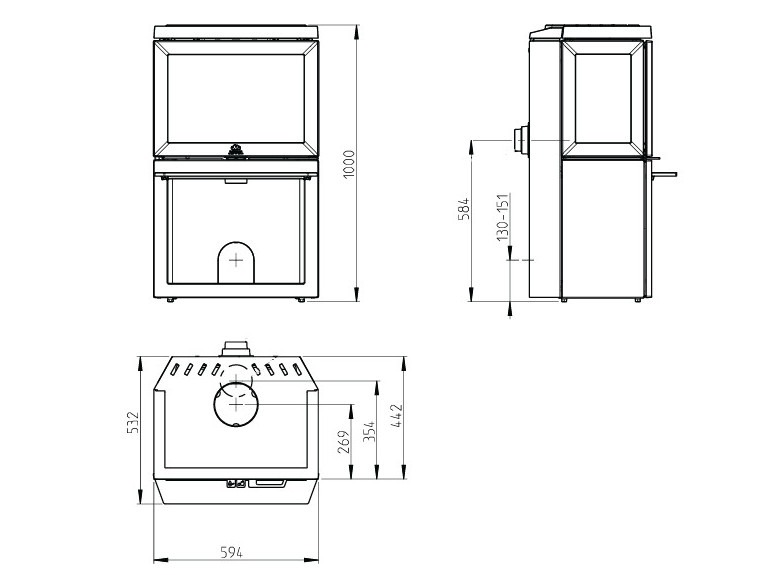 Jotul F 520 Wood Burning Ecodesign Log Store Stove