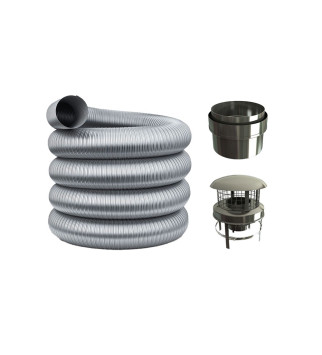 Dura Flue 5 Inch (125mm) Flexible Flue Liner Kit
