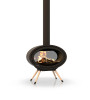 Dik Geurts Oval Tunnel Fixed 11.6kW Wood Burning Freestanding Stove