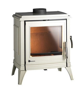 Invicta Sedan M Ivory Enamel Wood Burning Ecodesign Stove