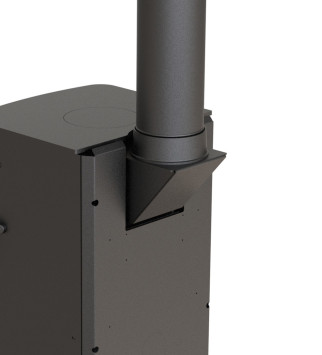 Charnwood 5-inch Vertical Rear Flue Adaptor