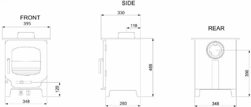 Saltfire ST-X4 Wood Burning / Multifuel Ecodesign Stove
