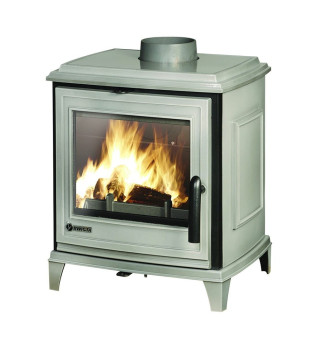Invicta Sedan S Grey Enamel 5kW Wood Burning Ecodesign Stove