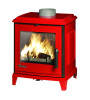 Invicta Sedan S Red Enamel 5kW Wood Burning Ecodesign Stove