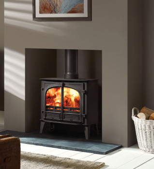Stovax Stockton 8 Wood Burning / Multifuel Double Door Ecodesign Stove