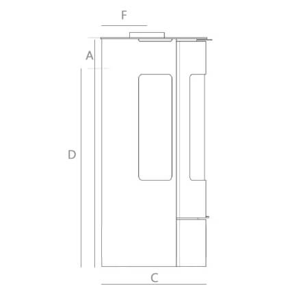 Westfire Uniq 37 SE Large Wood Burning Ecodesign Stove