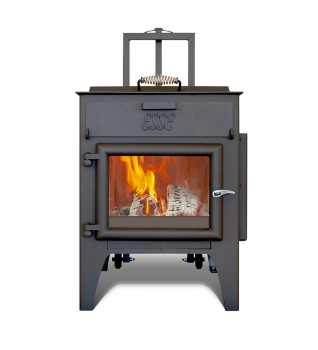 Esse Outdoor Stove and Grill with Pizza Oven - Isolated Face on Shot