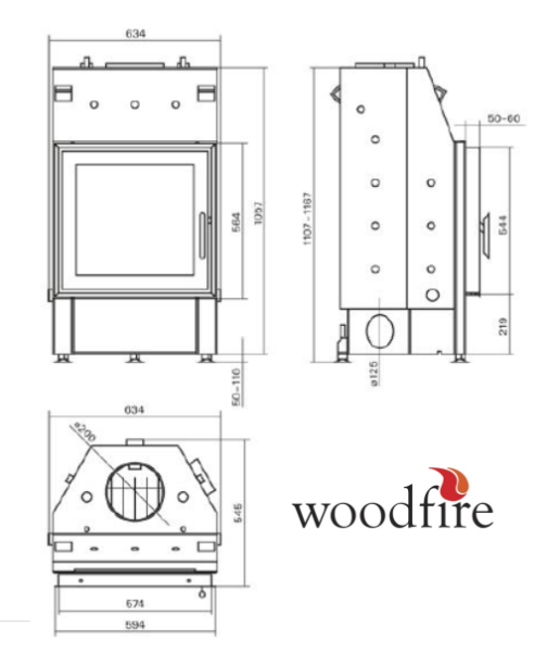 Woodfire EX 15 Inset Eco Boiler Stove