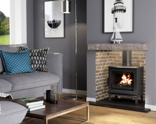 Carron 5Kw Ecodesign Ready Matt Black Wood Burning Stove
